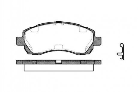 Тормозные колодки дисковые Subaru Legacy, Impreza ROADHOUSE 2647.02