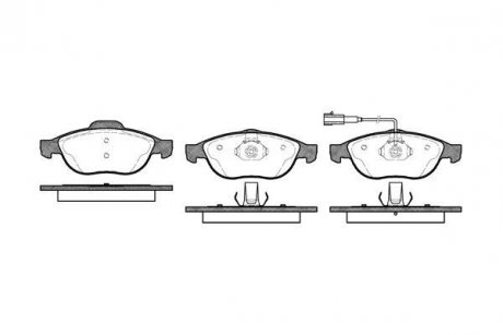 Тормозные колодки дисковые Alfa Romeo 156, Fiat Punto ROADHOUSE 2660.11