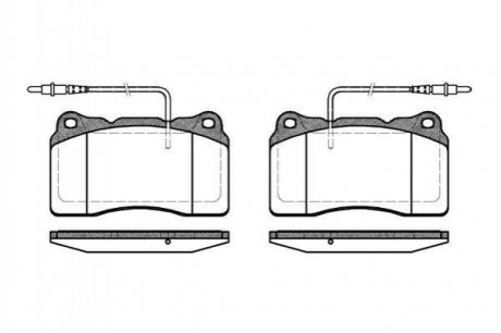 Купити Гальмівні колодки дискові Peugeot 607, 807, Citroen C8 ROADHOUSE 2666.14 (фото1) підбір по VIN коду, ціна 1315 грн.