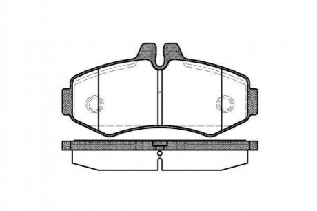 Гальмівні колодки дискові Mercedes W901, W902, W903 ROADHOUSE 2701.00