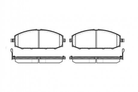 Гальмівні колодки дискові Nissan Patrol ROADHOUSE 2711.04