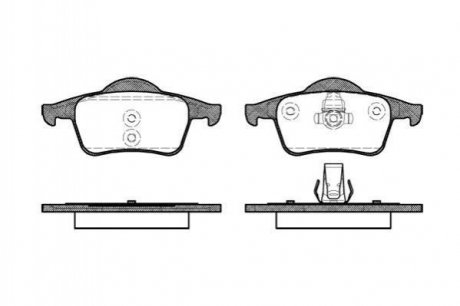 Тормозные колодки дисковые Volvo V70, C70, S80, XC70, S60, XC90 ROADHOUSE 2714.00