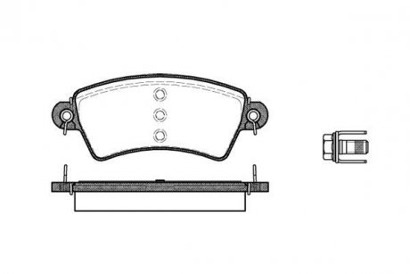 Тормозные колодки дисковые Citroen Xsara, Peugeot 206 ROADHOUSE 2726.00