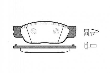 Купить Тормозные колодки дисковые Jaguar XJ, XF ROADHOUSE 2731.00 (фото1) подбор по VIN коду, цена 1170 грн.