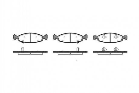 Гальмівні колодки дискові Jeep Cherokee, Grand Cherokee ROADHOUSE 2736.02