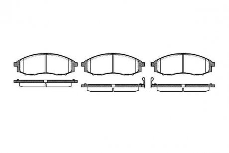 Купить Тормозные колодки дисковые Nissan Pathfinder ROADHOUSE 2748.02 (фото1) подбор по VIN коду, цена 1307 грн.