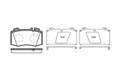 Купить Тормозные колодки дисковые Mercedes M-Class, W220, C215, W203, S203, W211, CLK-Class, S211, CLS-Class, W221, C216 ROADHOUSE 2769.00 (фото1) подбор по VIN коду, цена 1629 грн.