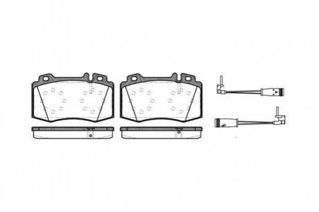 Купити Гальмівні колодки дискові Mercedes S203, M-Class, W220, S211, W211, W203, CLK-Class, CLS-Class, W221 ROADHOUSE 2769.02 (фото1) підбір по VIN коду, ціна 1700 грн.