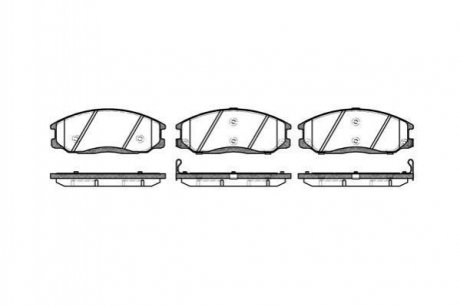 Купить Тормозные колодки дисковые SsangYong Rexton, Hyundai Trajet, H-1 ROADHOUSE 2771.02 (фото1) подбор по VIN коду, цена 1524 грн.