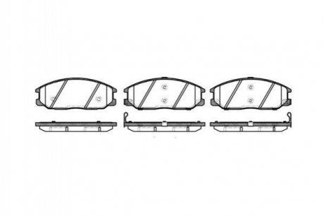 Купити Гальмівні колодки дискові SsangYong Kyron, Hyundai Santa Fe, SsangYong Rexton, Actyon, Hyundai H-1 ROADHOUSE 2771.12 (фото1) підбір по VIN коду, ціна 1173 грн.