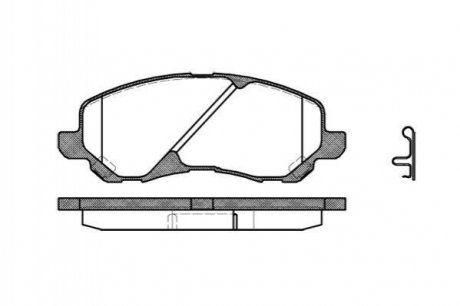 Купить Тормозные колодки дисковые Mitsubishi ASX, Grandis, Jeep Compass, Dodge Caliber, Avenger, Jeep Patriot, Mitsubishi Lancer ROADHOUSE 2804.02 (фото1) подбор по VIN коду, цена 1168 грн.