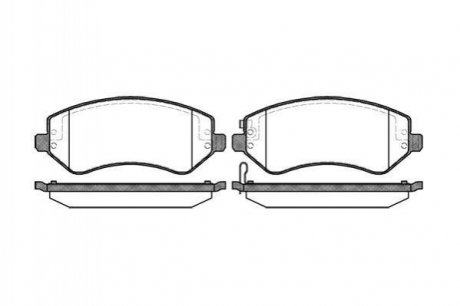 Гальмівні колодки дискові Jeep Grand Cherokee, Chrysler Voyager, Jeep Cherokee, Dodge Caravan ROADHOUSE 2807.02