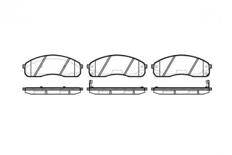 Купить Тормозные колодки дисковые KIA Carnival ROADHOUSE 2821.02 (фото1) подбор по VIN коду, цена 1792 грн.