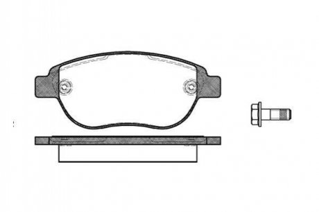 Купить Тормозные колодки дисковые Fiat Doblo, Citroen Xsara, Peugeot 307, 207, Citroen Berlingo, Peugeot Partner, Citroen C3, Peugeot 206, Citroen C4 ROADHOUSE 2841.00 (фото1) подбор по VIN коду, цена 1158 грн.