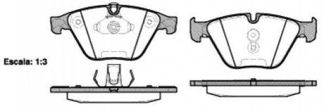 Тормозные колодки дисковые BMW F10, F11, F12, F13, F01, F04, F07, F06 ROADHOUSE 2857.20