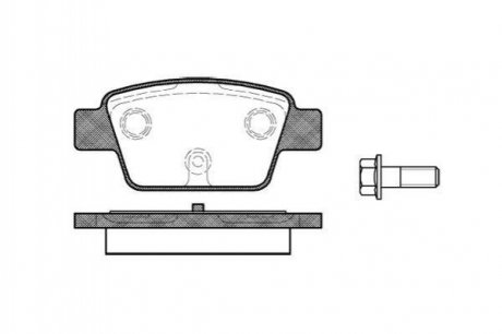 Тормозные колодки дисковые Alfa Romeo Mito, Lancia Delta ROADHOUSE 2861.00