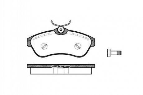 Тормозные колодки дисковые Volkswagen Polo, Citroen C3, C2 ROADHOUSE 2880.00