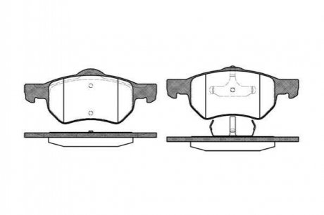 Тормозные колодки дисковые Chrysler Voyager, Dodge Caravan ROADHOUSE 2882.00