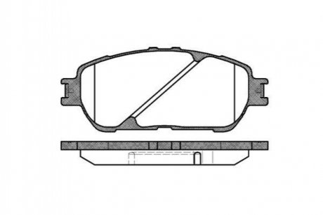 Купити Гальмівні колодки дискові Lexus ES, Toyota Previa, Camry ROADHOUSE 2898.00 (фото1) підбір по VIN коду, ціна 1107 грн.