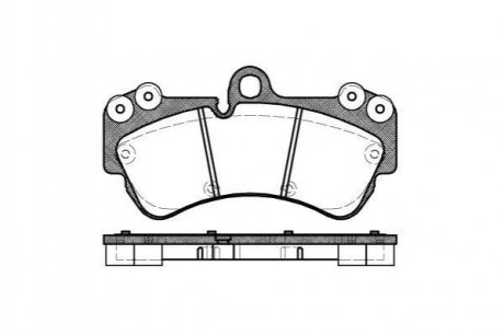 Купить Тормозные колодки дисковые Volkswagen Touareg, Porsche Cayenne ROADHOUSE 2994.00 (фото1) подбор по VIN коду, цена 1835 грн.