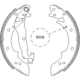 Тормозные колодки барабанные BMW E30 ROADHOUSE 4027.02