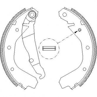 Купить Тормозные колодки барабанные Opel Kadett, Vectra, Ascona, SAAB 9-5 ROADHOUSE 4088.00 (фото1) подбор по VIN коду, цена 701 грн.