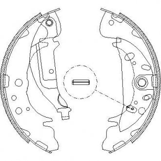 Купити Гальмівні колодки барабанні Hyundai Trajet, Santa Fe, KIA Carnival, Hyundai Tucson ROADHOUSE 4089.01 (фото1) підбір по VIN коду, ціна 1458 грн.