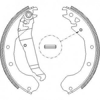 Тормозные колодки барабанные Opel Kadett, Ascona, Rekord, Combo, Corsa ROADHOUSE 4090.00