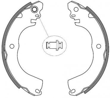 Тормозные колодки барабанные Nissan Tiida ROADHOUSE 4257.00