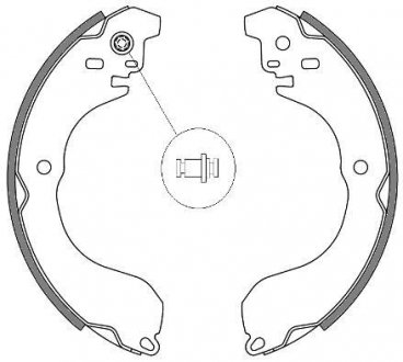 Купить Тормозные колодки барабанные Jeep Compass, Patriot, Dodge Caliber, Avenger ROADHOUSE 4265.00 (фото1) подбор по VIN коду, цена 1285 грн.