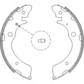 Тормозные колодки барабанные Honda Accord, CR-V, Suzuki Jimny, Honda HR-V, Civic ROADHOUSE 4383.00