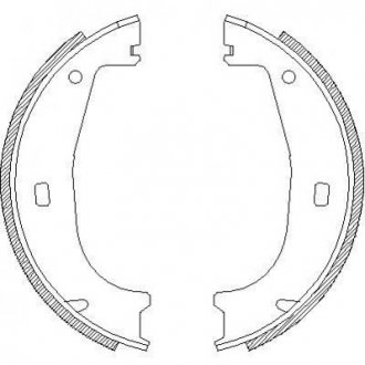 Тормозные колодки барабанные BMW E36 ROADHOUSE 4406.00