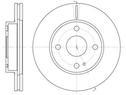 Тормозной диск Mazda 323 ROADHOUSE 6056.10