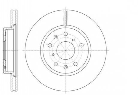 Купить Тормозной диск Suzuki SX4 ROADHOUSE 61018.10 (фото1) подбор по VIN коду, цена 1863 грн.