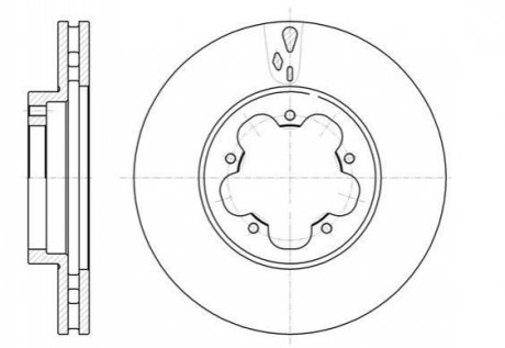 Тормозной диск Ford Transit, Connect ROADHOUSE 61021.10