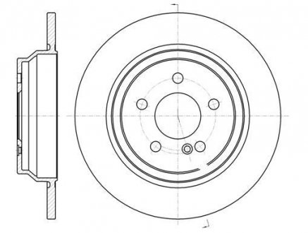 Тормозной диск Mercedes W221, C216 ROADHOUSE 61033.00