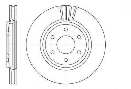 Гальмівний диск Nissan Navara, Pathfinder ROADHOUSE 61037.10