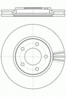 Гальмівний диск Chrysler Voyager ROADHOUSE 61047.10