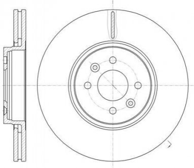 Купить Тормозной диск Renault Scenic, Grand Scenic ROADHOUSE 61049.10 (фото1) подбор по VIN коду, цена 2525 грн.