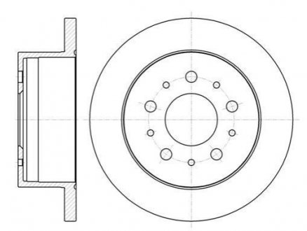 Тормозной диск Fiat Ducato, Peugeot Boxer, Citroen Jumper ROADHOUSE 61055.00