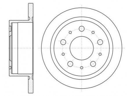 Тормозной диск Fiat Ducato, Peugeot Boxer, Citroen Jumper ROADHOUSE 61057.00