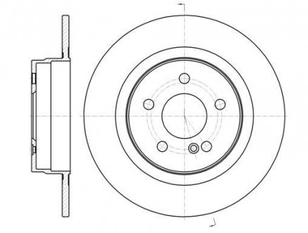 Тормозной диск Mercedes S204, W204, C204, C124, C207, C238, A124, A207, A238, W205, S205, C205 ROADHOUSE 61070.00