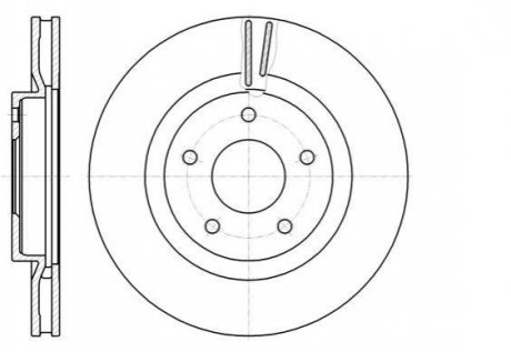 Тормозной диск Nissan Qashqai, Renault Koleos, Nissan Juke ROADHOUSE 61087.10