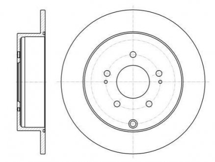 Тормозной диск Mitsubishi Outlander, ASX, Opel Insignia, Mitsubishi Lancer, Citroen C4 ROADHOUSE 61098.00