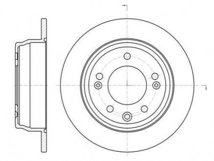 Купити Гальмівний диск Hyundai I30, KIA Ceed, Pro Ceed, Sportage, Hyundai IX35 ROADHOUSE 61105.00 (фото1) підбір по VIN коду, ціна 1470 грн.