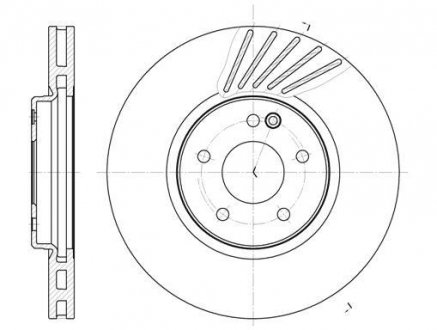 Гальмівний диск Mercedes W202, W210, S210, CLK-Class ROADHOUSE 61127.10