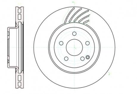 Тормозной диск Mercedes W211, S211 ROADHOUSE 61142.10