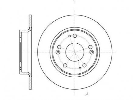 Тормозной диск Honda Civic, Nissan Bluebird ROADHOUSE 61175.00