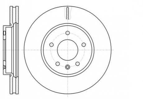 Тормозной диск Chevrolet Captiva ROADHOUSE 61183.10