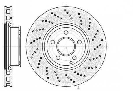 Купити Гальмівний диск Mercedes W204, W212, S204, S212, C204, C124, C207, C238, A124, A207, A238 ROADHOUSE 61185.10 (фото1) підбір по VIN коду, ціна 3164 грн.